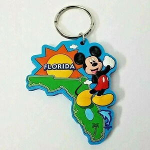 Disney Mickey Mouse Florida Keychain Lasercut